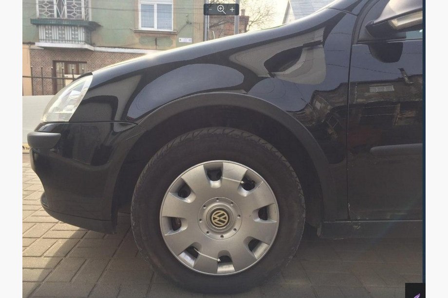 Volkswagen Golf 5 2003–2009 Pyöränkaaren listat (4 kpl, mattamusta) Image