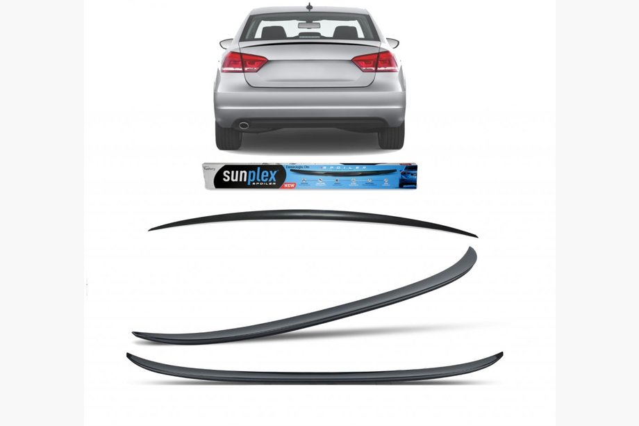 Audi A4 B9 2015–2024 Lip-spoileri (Sunplex, musta) Image