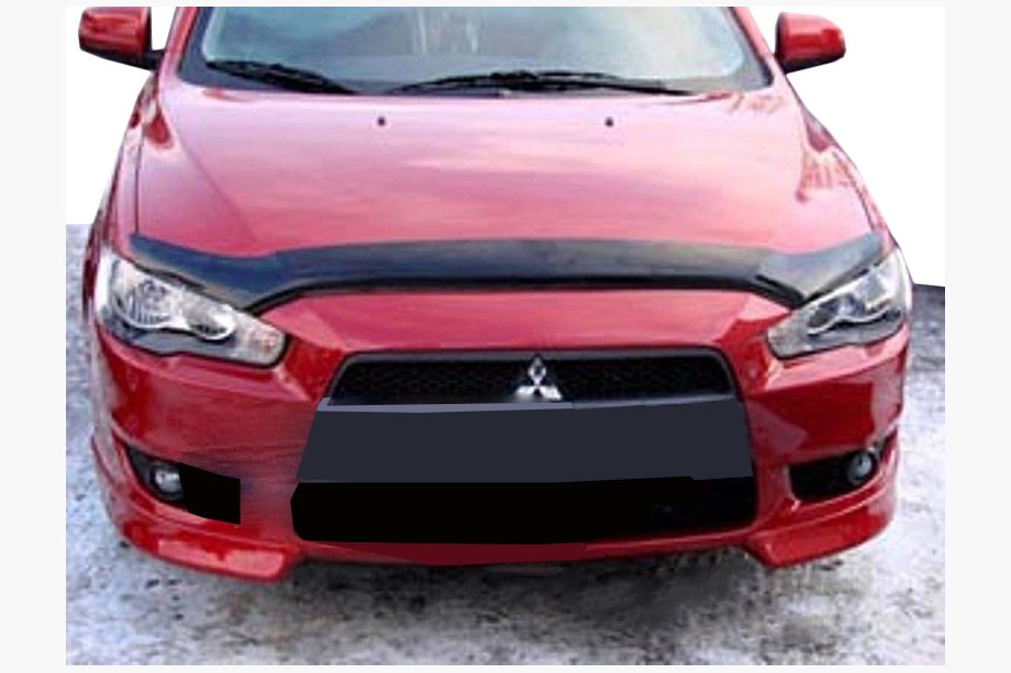 Mitsubishi Lancer X 2008– Konepellin tuuliohjain, pitkä 2007-2011 (SIM) Image