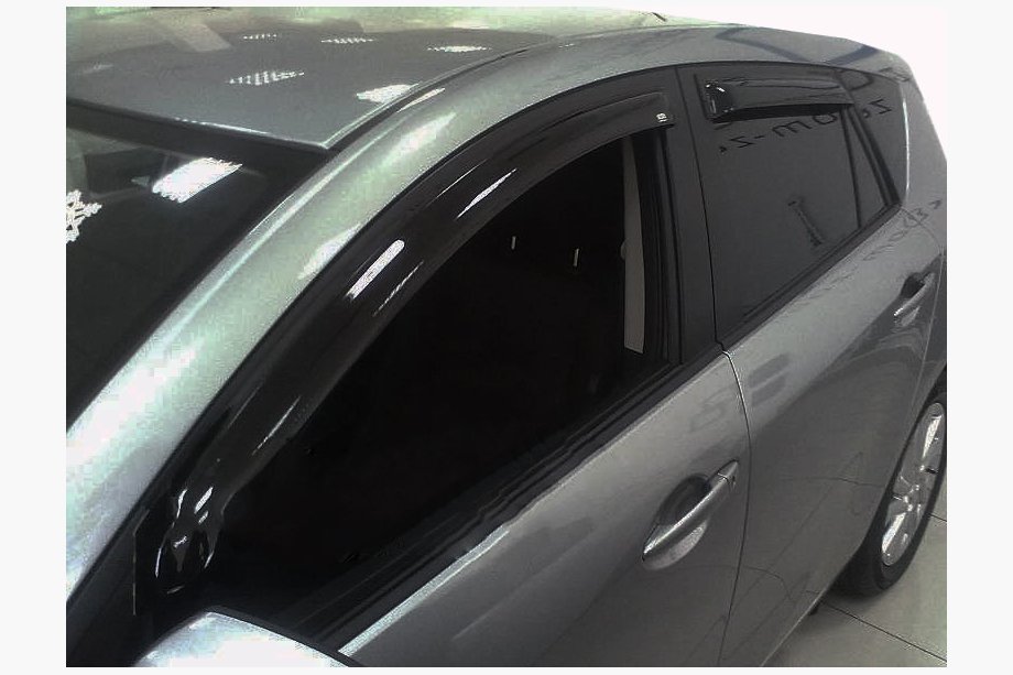 Mazda 3 2009–2013 Ikkunatuulisuojat HB (4 kpl, SIM) Image