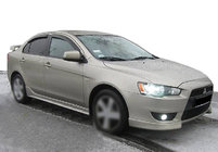 Mitsubishi Lancer X 2008– Sivulasin tuuliohjaimet (4 kpl, SIM) kuva 1