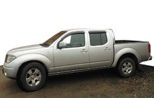 Nissan Navara 2006–2015 Sivulasin tuuliohjaimet (4 kpl, SIM) kuva 1