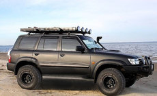 Nissan Patrol Y61 1997–2011 Sivulasin tuuliohjaimet (4 kpl, SIM) kuva 1