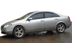 Nissan Primera P12 2002–2007 Sivulasin tuuliohjaimet (4 kpl, SIM) kuva 1