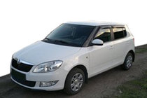 Skoda Fabia 2007–2014 Ikkunatuulisuojat HB (4 kpl, SIM) kuva 1