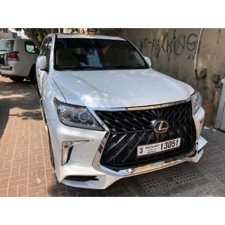 Etupuskuri 2008-2015 facelift-tyyliin (maalattava) Lexus LX570/450d 2008–2022 kuva 2