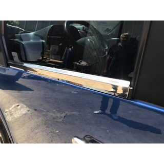 Ikkunalasin reunalista (2 kpl, ruostumaton teräs) Mercedes Vito W638 1996–2003 kuva 3