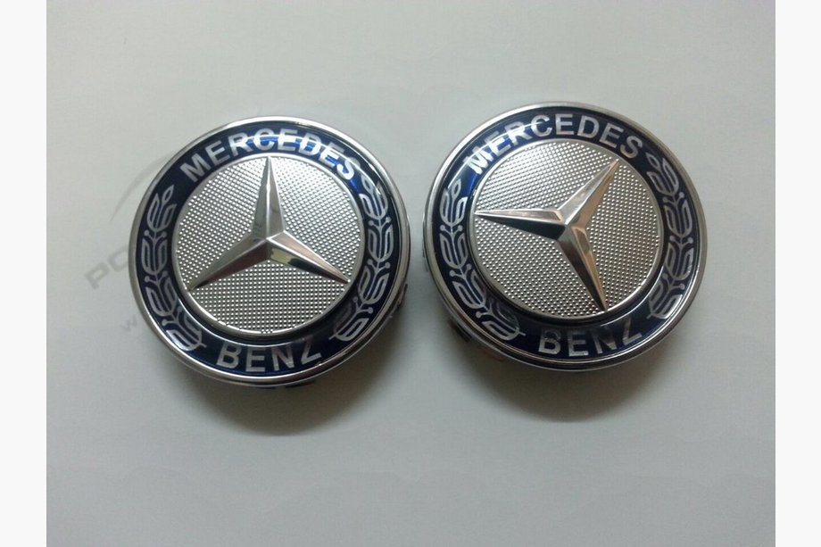 Mercedes GL-sarja X164 2006–2012 Vanteiden keskikupit alkuperäisiin vanteisiin 71 mm (sininen, 4 kpl) Image