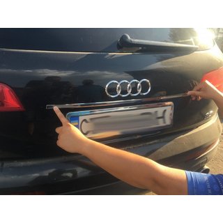 Kromilista rekisterikilven yläpuolelle Carmos (ruostumaton teräs) Audi Q7 2005–2015 kuva 1