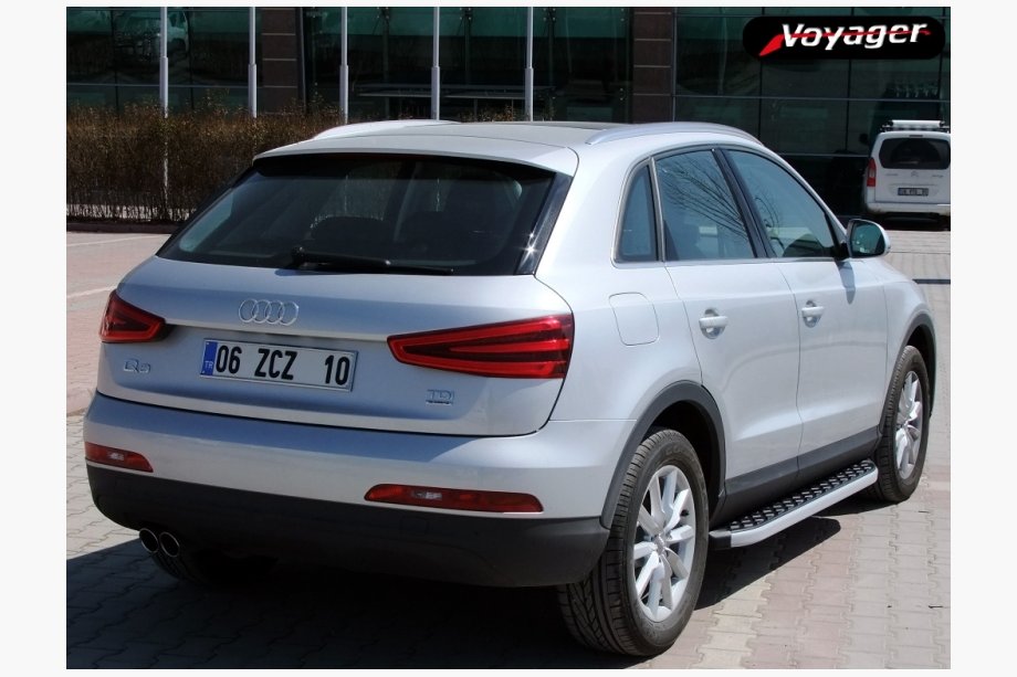 Audi Q3 2011–2019 BlackLine-sivuporrassarja (2 kpl, alumiini) Image