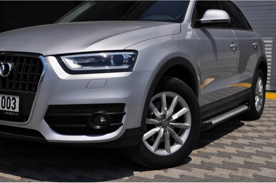 Audi Q5 2008–2017 Allmond Grey -sivuporrassarja (2 kpl, alumiini) Image