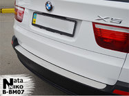 BMW X5 E70 2007–2013 NataNika takapuskurin suojalista (ruostumaton teräs) kuva 1
