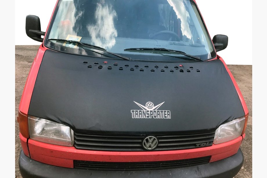 Volkswagen T4 Transporter 1990–2003 ALE! Konepellin suojus suoralle konepellille (keinonahka) Image
