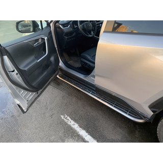 OEM V1A sivuportaat (2 kpl, alumiini) Toyota Rav 4 2019–2025 kuva 1