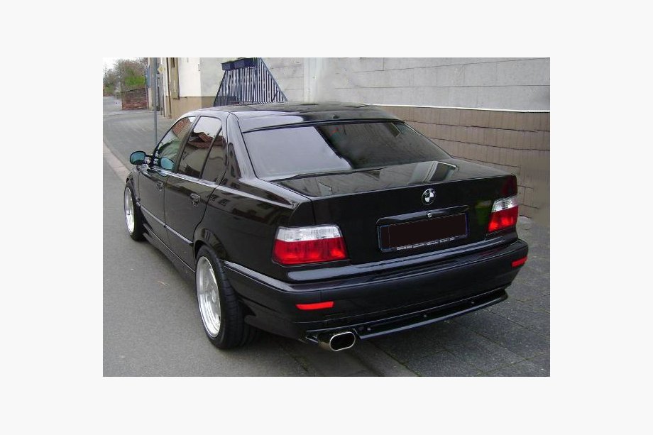 BMW 3-sarja E36 1990–2000 Poistotuote! Takalasin lippa (lasikuitu, maalattava) Image