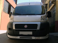 Citroen Jumper 2007–2025 Etupuskurin lippaspoileri 2006-2013 (kapea, LED-valoilla, maalattava) kuva 1