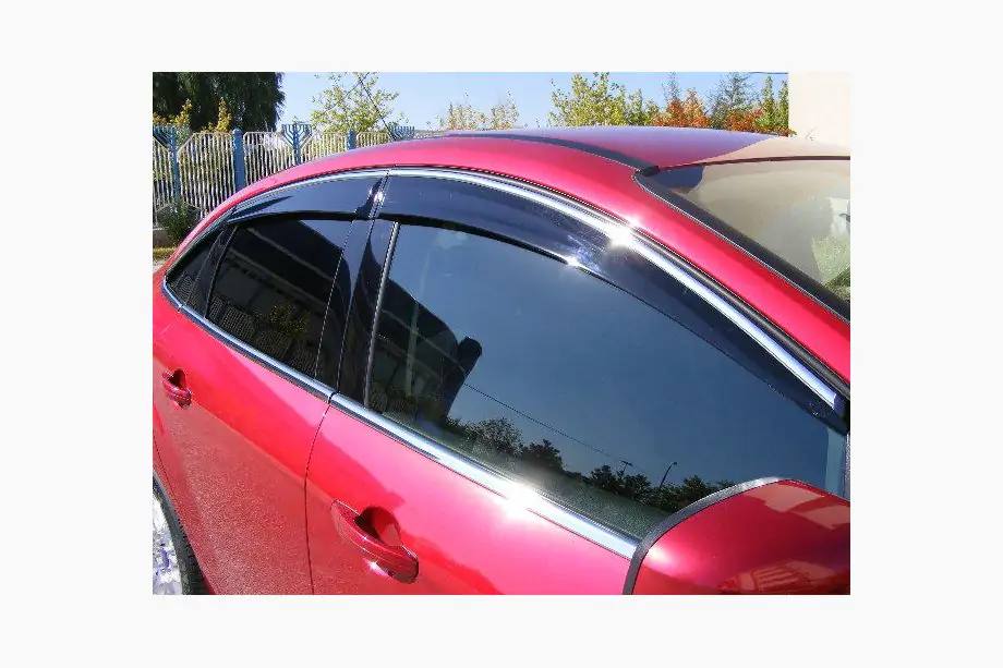 Honda Civic Sedan VIII 2006–2011 Ikkunatuuliohjaimet kromilistalla (4 kpl, Niken) Image