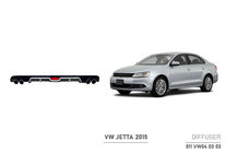 Volkswagen Jetta 2011–2018 Takadiffuusorin peite (2014+, ABS, musta) kuva 1
