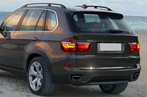 BMW X5 E70 2007–2013 Takalaukun reunalista (RST) OmsaLine – italialainen ruostumaton teräs kuva 1