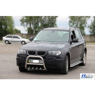 Puskurirauta (ruostumaton teräs) BMW X3 E83 2003–2010 kuva 2