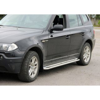 Sivuporrast KB001 (ruostumaton teräs) BMW X3 E83 2003–2010 kuva 1