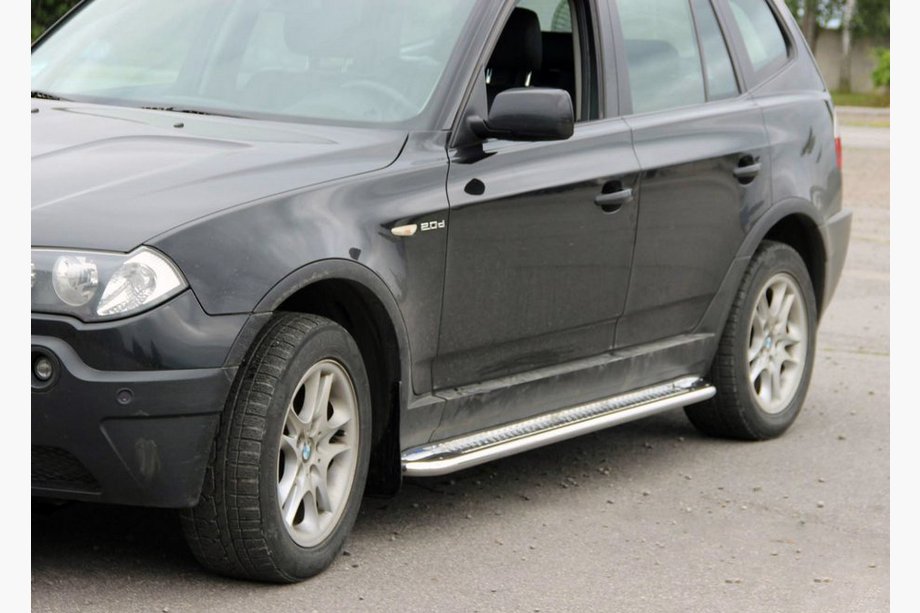 BMW X3 E83 2003–2010 Sivuporrast KB001 (ruostumaton teräs) 60 mm Image