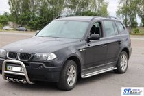 BMW X3 E83 2003–2010 Sivuporrast KB001 (ruostumaton teräs) 60 mm kuva 2