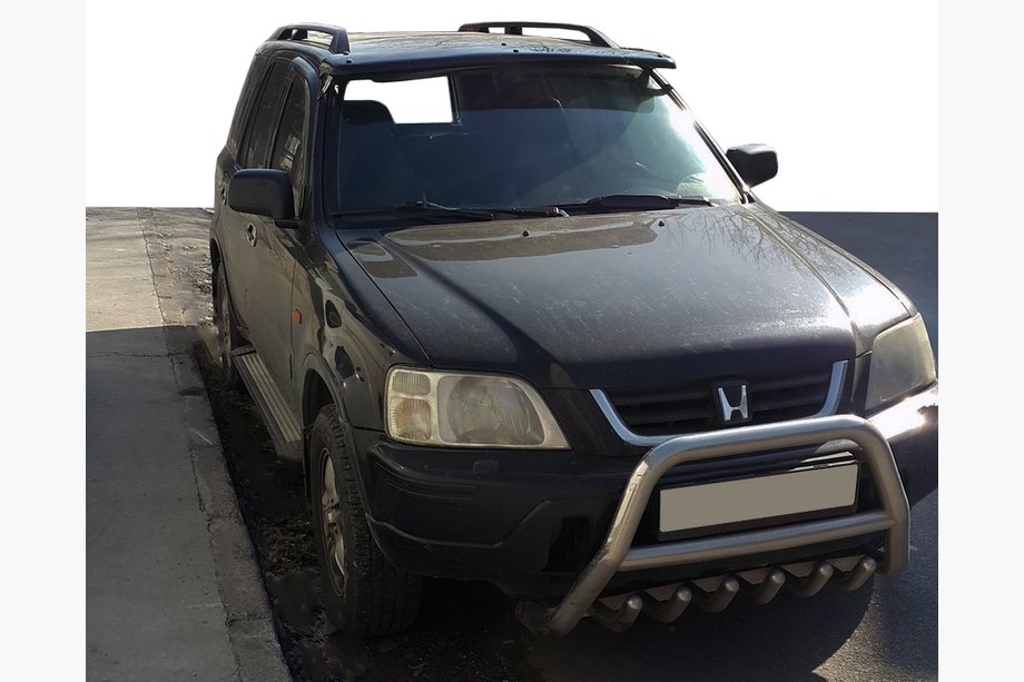 Honda CRV 1996–2001 Tuulilasin visiiri (kiiltomusta, 5 mm) Image