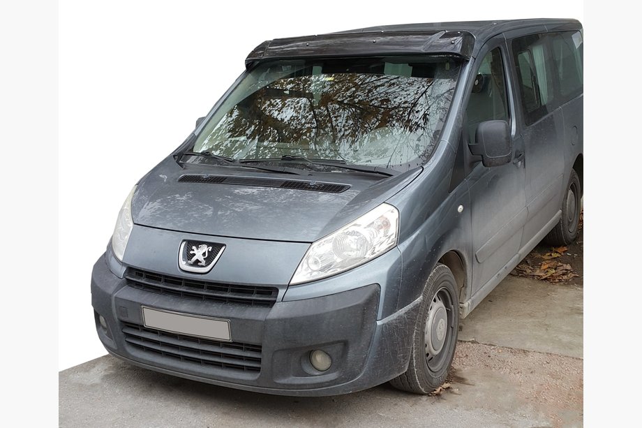 Peugeot Expert 2007–2016 Tuulilasin visiiri (kiiltomusta, 5 mm) Image