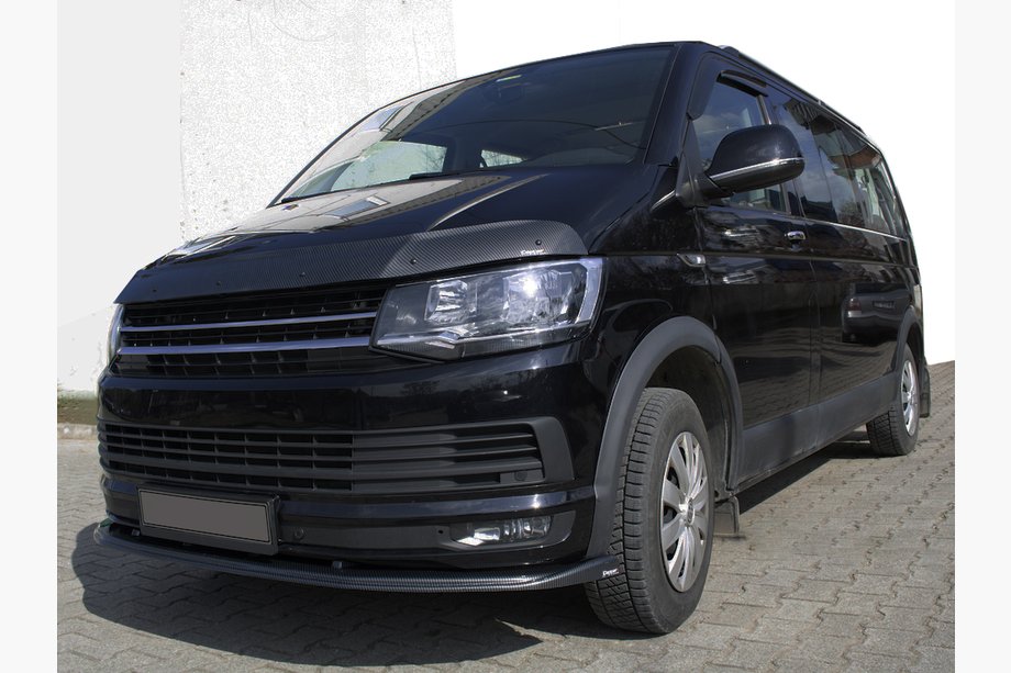 Volkswagen T6 2015–2024 Etupuskurin lip-spoileri, hiilikuitu-look 2015-2018 (ABS) Image