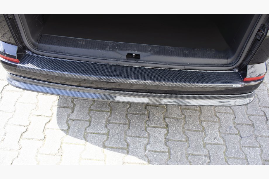 Volkswagen T6 2015–2024 EuroCap takapuskurin suojalista, hiilikuitujäljitelmä (ABS) Image