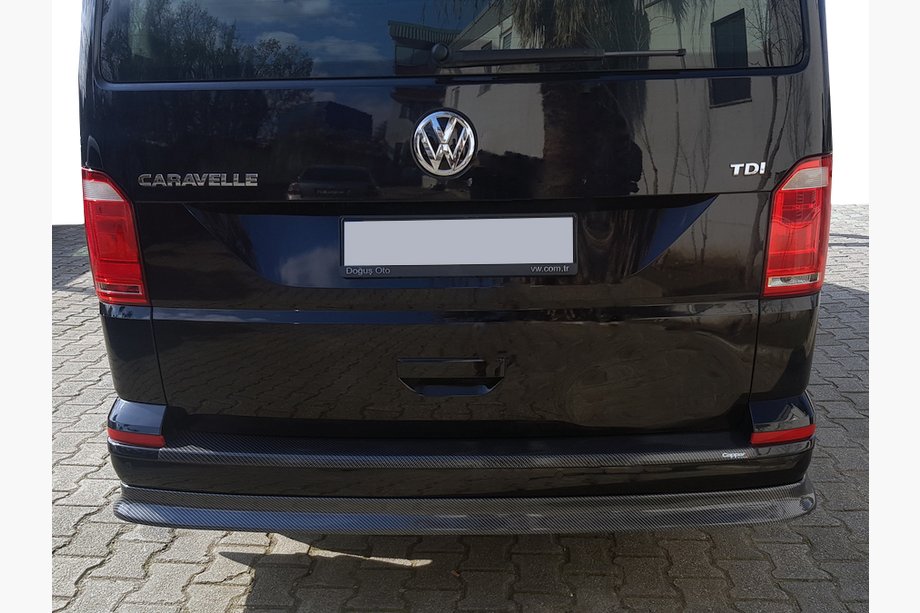 Volkswagen T6 2015–2024 Takapuskurin lipan jatke, hiilikuitu-look (ABS) Image