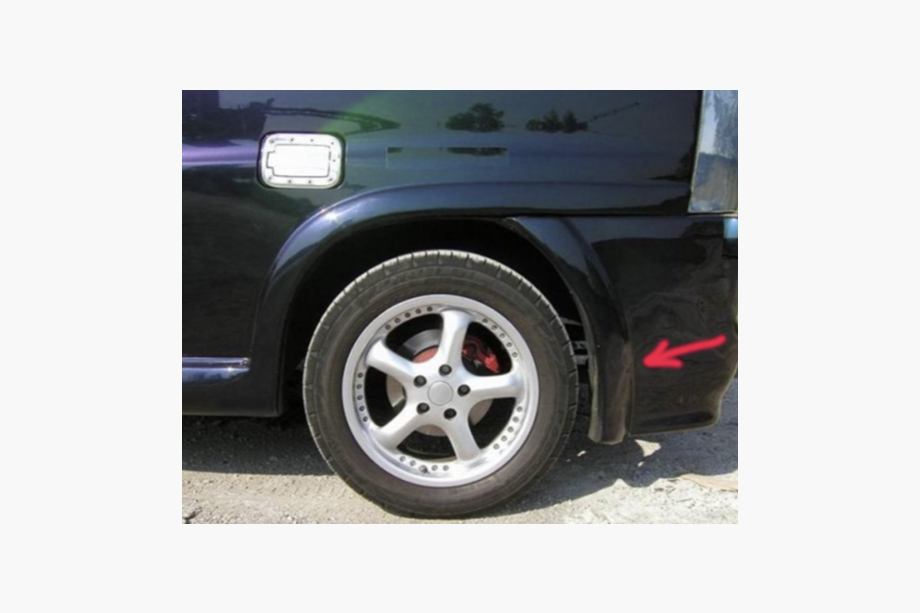 Mercedes Vito W638 1996–2003 Takaroiskeläppien peitelistat (maalattavat) Image