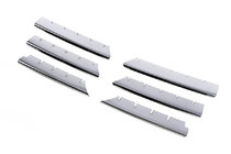 Renault Megane II 2004–2009 Etusäleikön listat (malli 2004-2006, 6 kpl, ruostumaton teräs) Carmos - turkkilainen teräs kuva 2