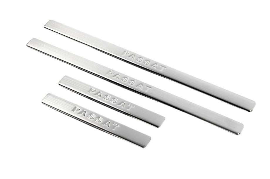 Volkswagen Passat B6 2006–2012 OmssaLine kynnyslistat tyyppi 2 (4 kpl, ruostumaton teräs) Image