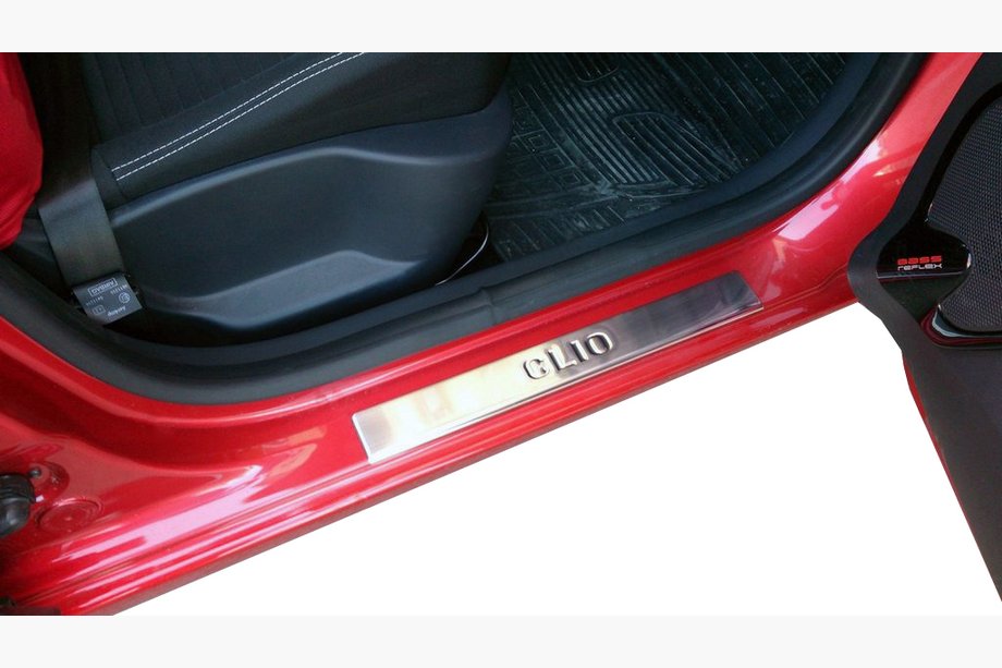 Renault Clio IV 2012–2019 OmsaLine kynnyslistat (4 kpl, ruostumaton teräs) Image