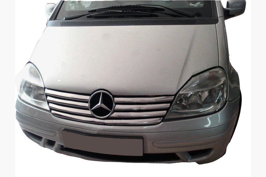 Mercedes Vaneo W414 2001–2005 Jäähdyttimen säleikön listat (7 osaa, ruostumaton teräs) Image