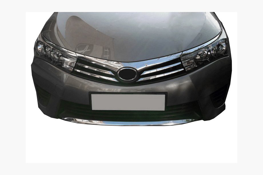 Toyota Corolla 2013–2019 Puskurin säleikön suojalistat (2013-2016, ruostumaton teräs) Image
