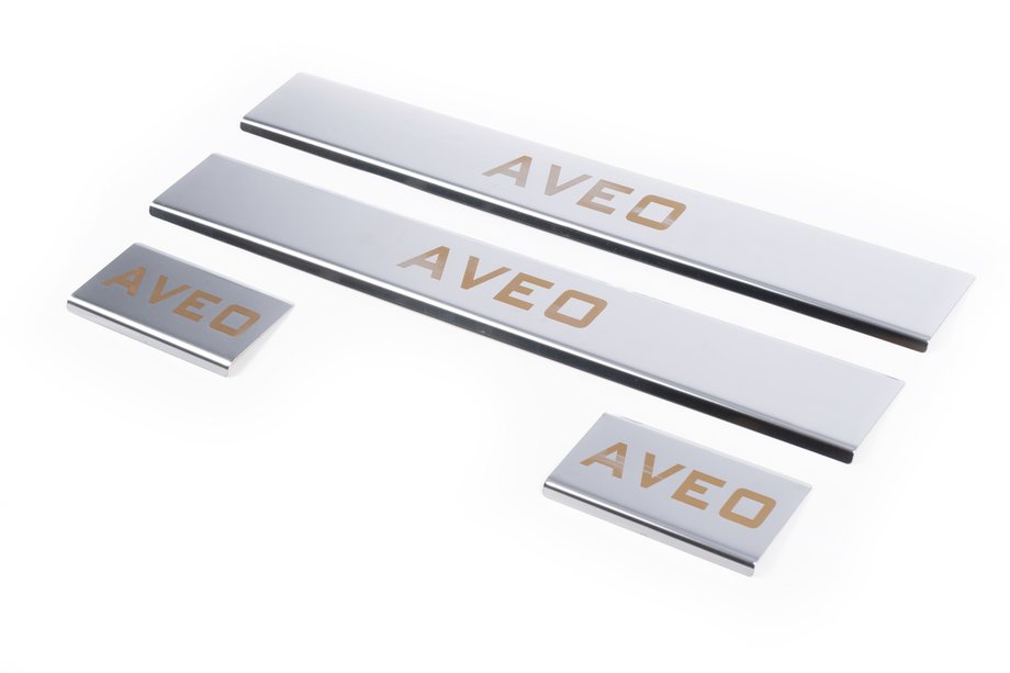 Chevrolet Aveo T300 2011–2020 Carmos V1 kynnyslistat (4 kpl, ruostumaton teräs) Image