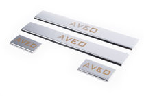 Chevrolet Aveo T300 2011–2020 Carmos V1 kynnyslistat (4 kpl, ruostumaton teräs) kuva 1