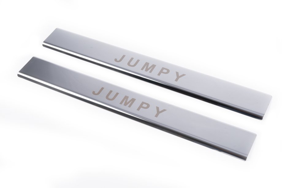 Citroen Jumpy 2007–2017 Kromatut kynnyslistat (2 kpl, ruostumatonta terästä, Carmos) Image