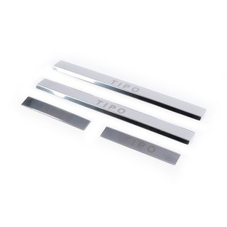 Carmos V1 Tipo kynnyslistat (4 kpl, ruostumaton teräs) kuva 1
