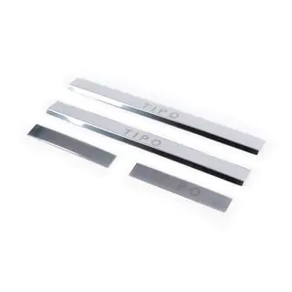 Carmos V1 Tipo kynnyslistat (4 kpl, ruostumaton teräs)