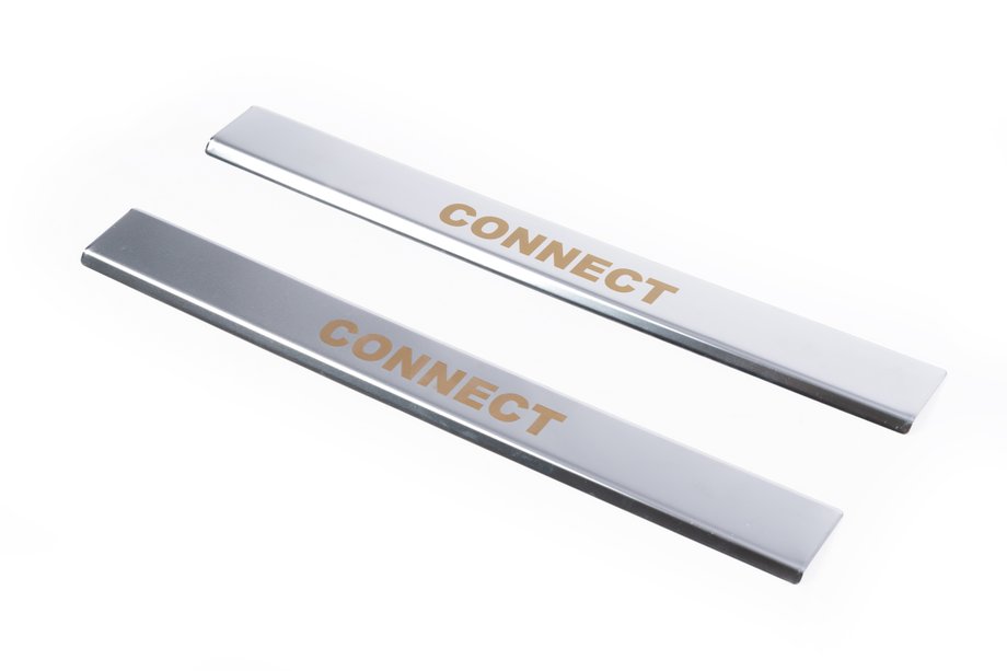 Ford Connect 2006–2009 Carmos V1 kynnyslistat (2 kpl, ruostumaton teräs) Image