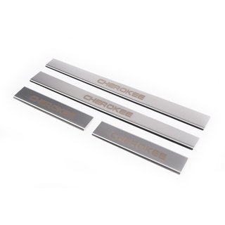 Carmos V1 kynnyslistat (4 kpl, ruostumatonta terästä) Jeep Cherokee/Liberty 2007–2013 kuva 1