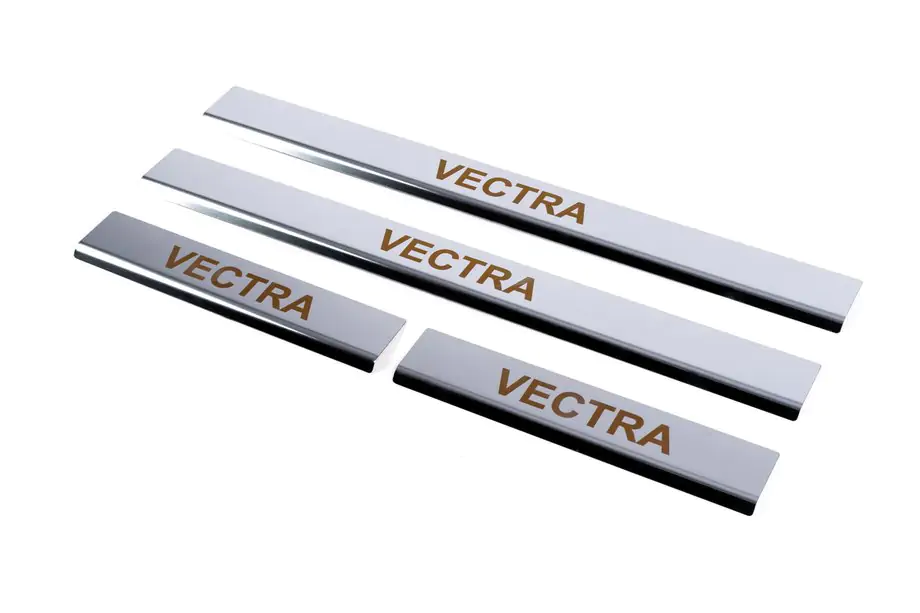 Opel Vectra B 1995–2002 Carmos-kynnyslistat (4 kpl, ruostumaton teräs) Image