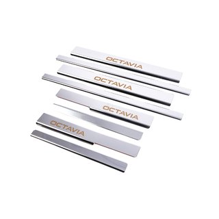 Carmos V1 kynnyslistat (8 kpl, ruostumaton teräs) Skoda Octavia III A7 2013–2019 kuva 3