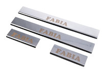 Skoda Fabia 2007–2014 Carmos-kynnyslistat (4 kpl, ruostumaton teräs) kuva 3