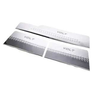 Carmos V1 sisäkynnyslistat (3 kpl, ruostumaton teräs) kuva 1