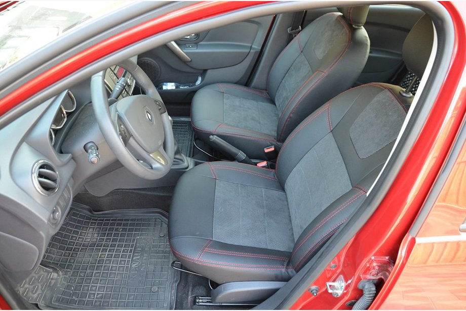 Renault Sandero 2013–2022 SoyuzAuto Leather style -auton istuinsuojat Image